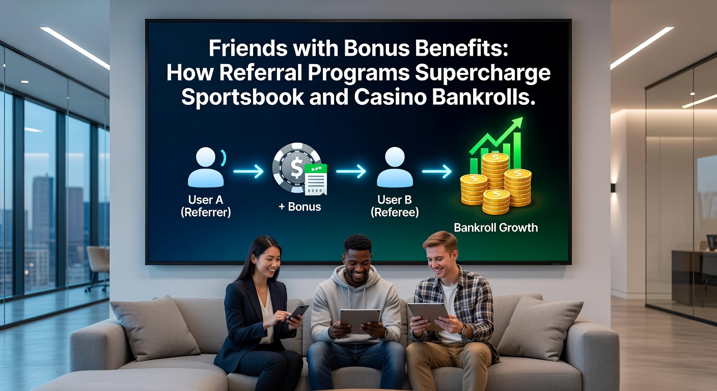Screenshot of a sportsbook referral dashboard showing multiple successful invites and accumulating bonus credits, illustrating real-time bankroll growth