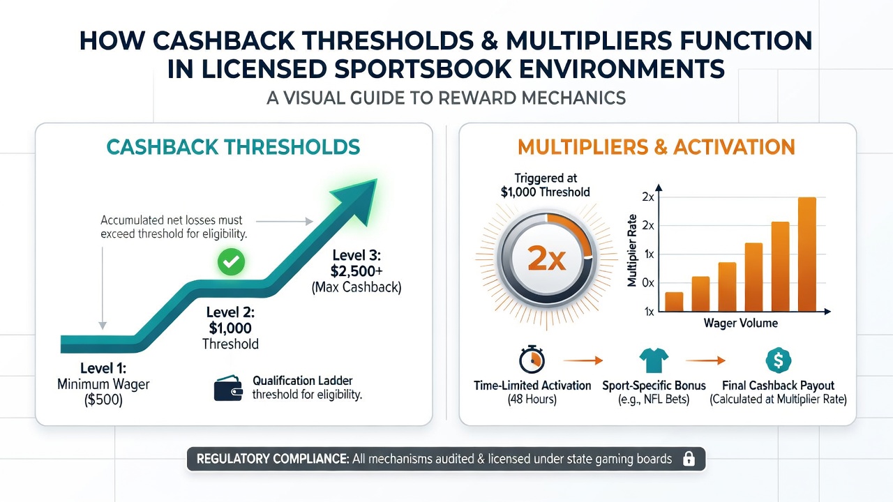 Chart illustrating multiplier application on net losses at various player tiers